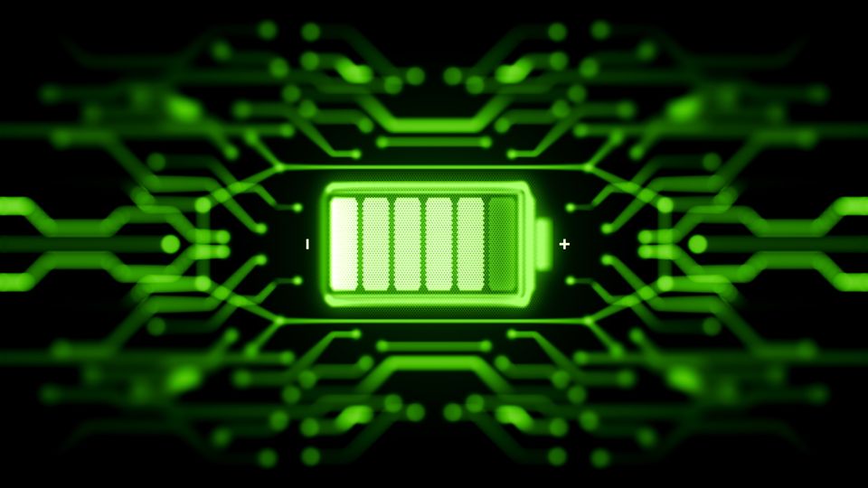 An LED battery icon.