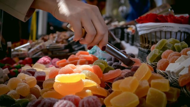 Sweet store at a market
