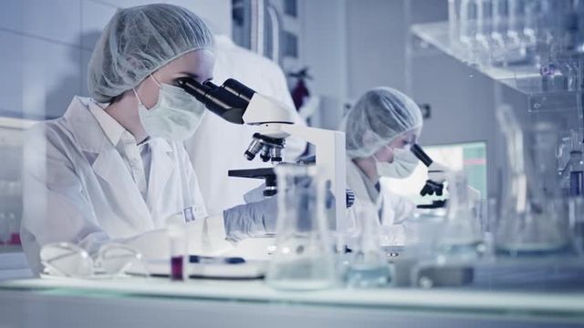 two ladies in science lab  