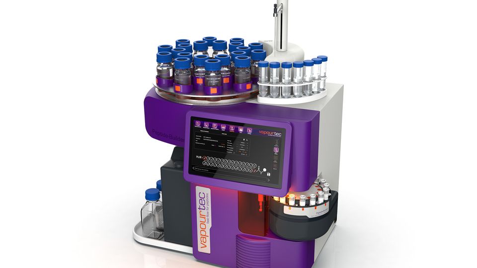 A benchtop peptide synthesiser.