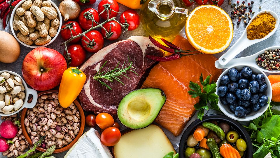 An assortment of food.