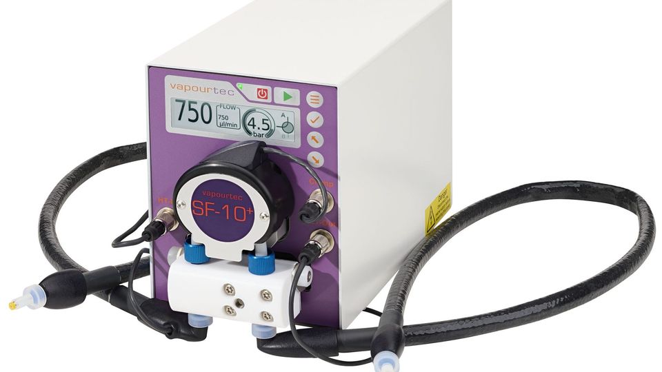 Vapourtec’s SF-10+ lab pump.