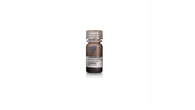 Small vial labeled "Sera-Mag SpeedBeads Streptavidin, 1 mL, Azide 0.05%" on a white background.