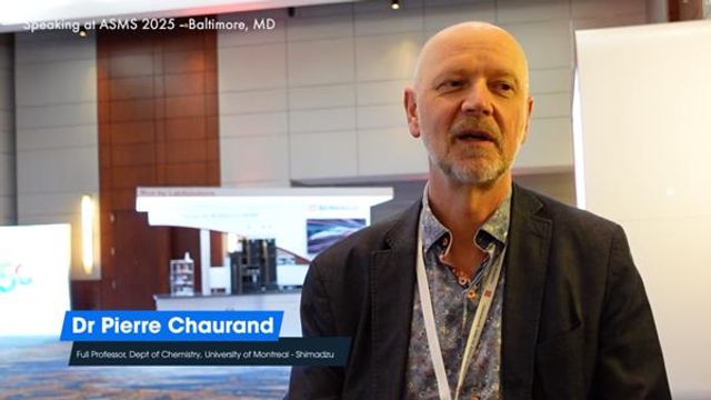Dr Pierre Chaurand at ASMS 2025 