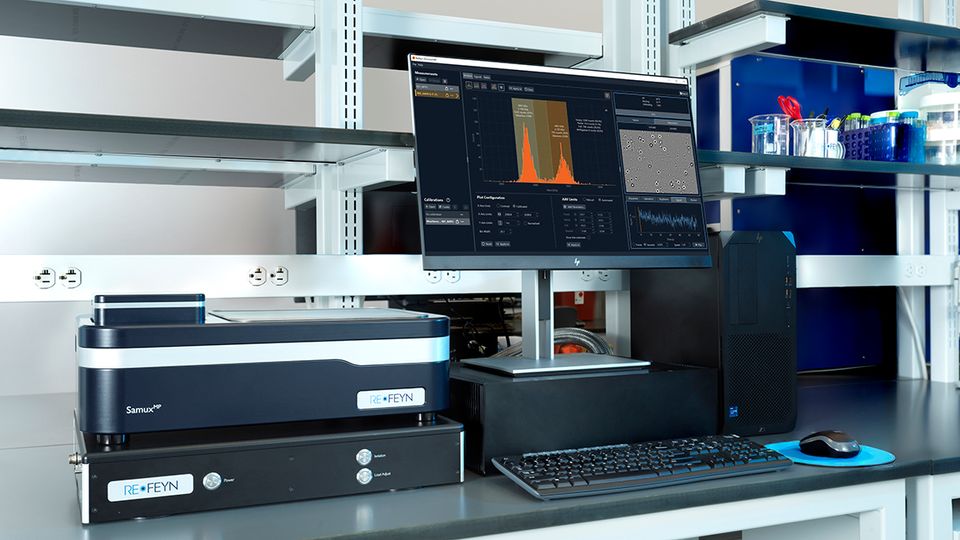 Refeyn’s SamuxMP mass photometer for AAV analytics – used for characterizing the US Pharmacopeia’s new adeno-associated virus (AAV) reference standards.