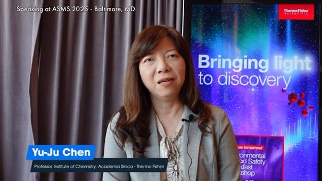 Professor Yu-Ju Chen speaking at ASMS 2025