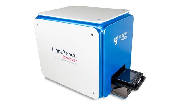 LightBench Discover liquid biopsy platform by Yourgene Health used for DNA analysis.