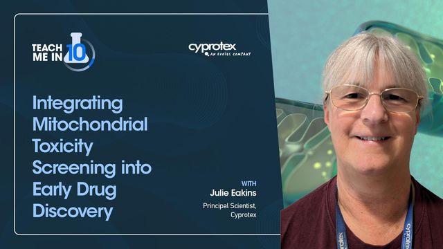 Julie Eakins presenting mitochondrial toxicity screening into early drug discovery 