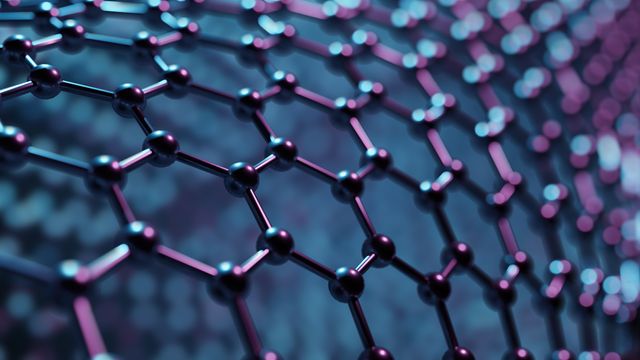 A curved sheet of graphene.