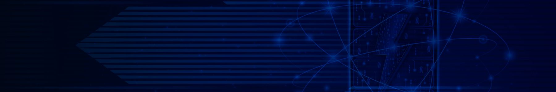 Abstract blue background with digital battery symbol representing advanced battery research. 