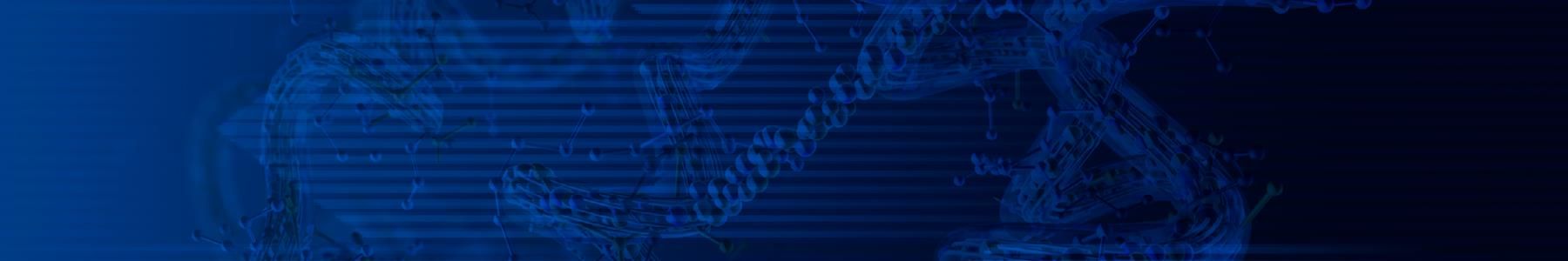 Abstract blue DNA helix illustration symbolizing molecular analysis and electrophoresis research. 