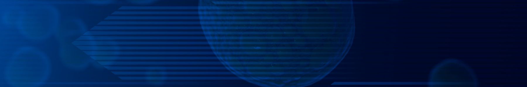 Abstract blue banner background webinar on advancing clinical translation with intestinal organoids