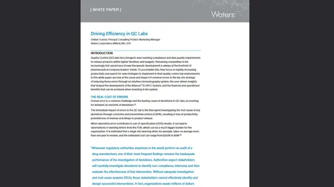 Waters white paper titled 