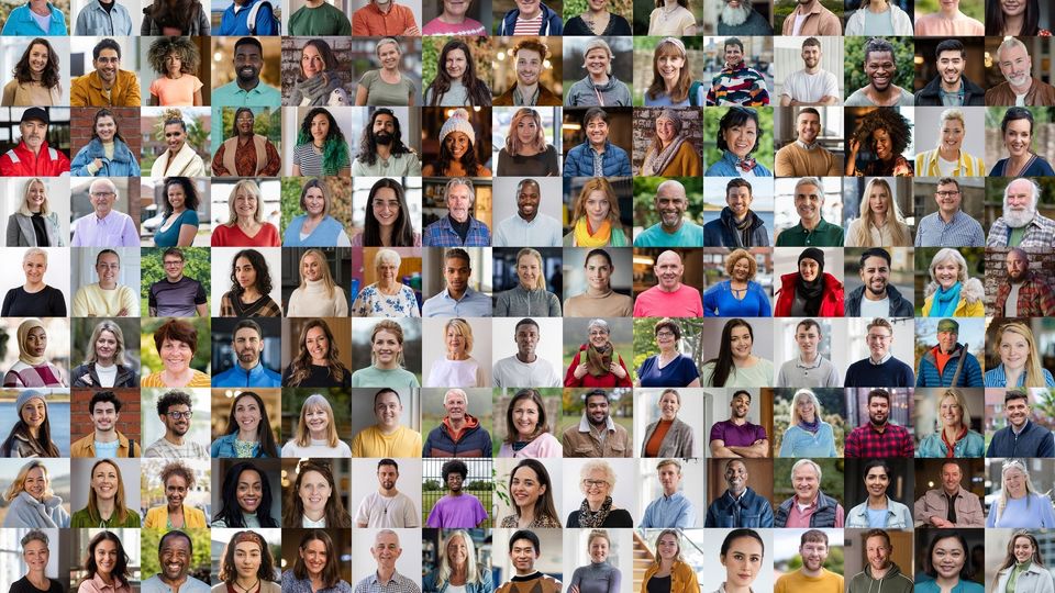 Diverse group of people representing population-scale diversity for whole-genome sequencing studies.