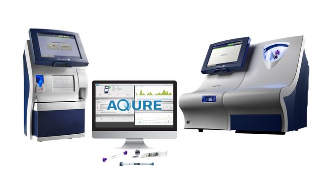Radiometer’s blood gas and immunoassay point-of-care analysers with AQURE connectivity software and sample syringes. 