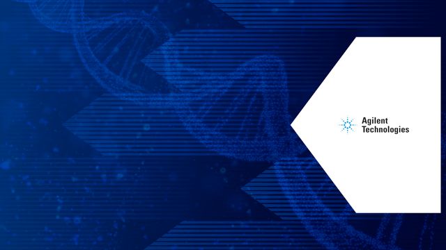 Digital blue DNA strand background symbolizing mass spec analysis and biotechnology. 
