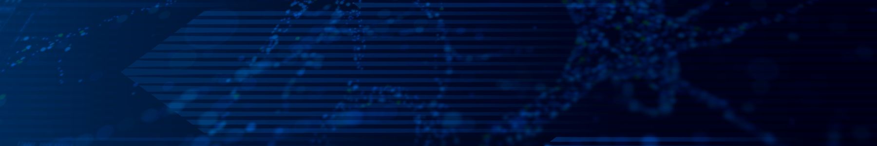 Abstract blue molecular pattern representing proteomics research and protein analysis. 