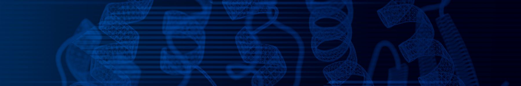 Wireframe protein structures, representing protein engineering. 