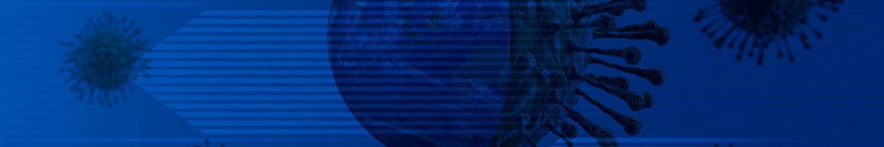 3D illustration of Earth merging with a virus structure, symbolizing global virology research 