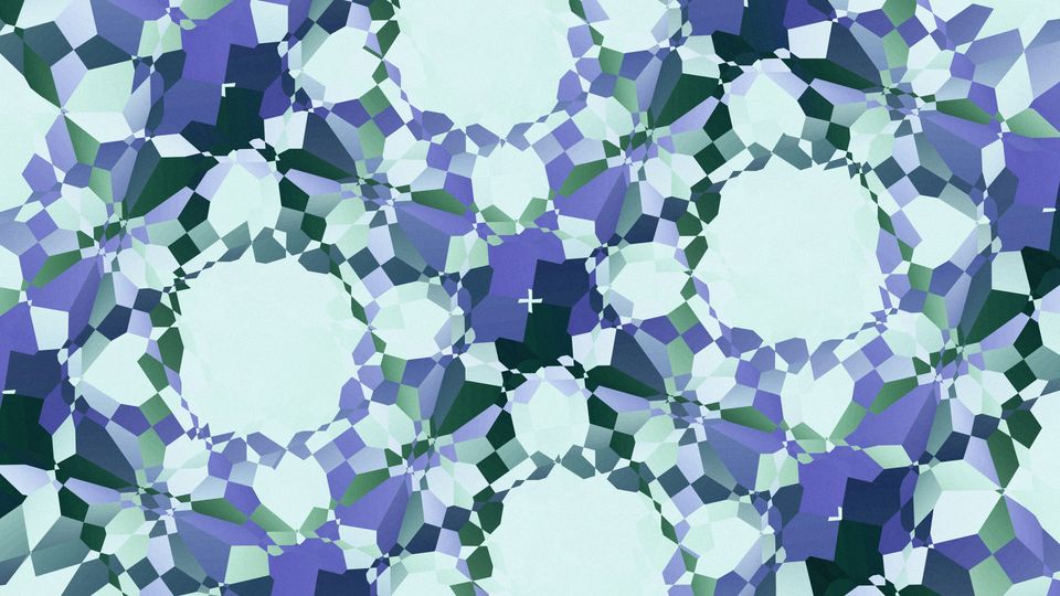 A geometric pattern that looks similar to the internal structure of a MOF.