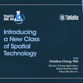 Dr Christina Chang smiling next to the title of her presentation 'Introducing a New Class of Spatial Technology' 