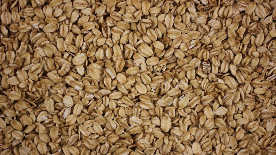 Golden-colored oats.