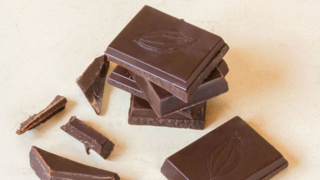Dark chocolate, a source of flavanols. 