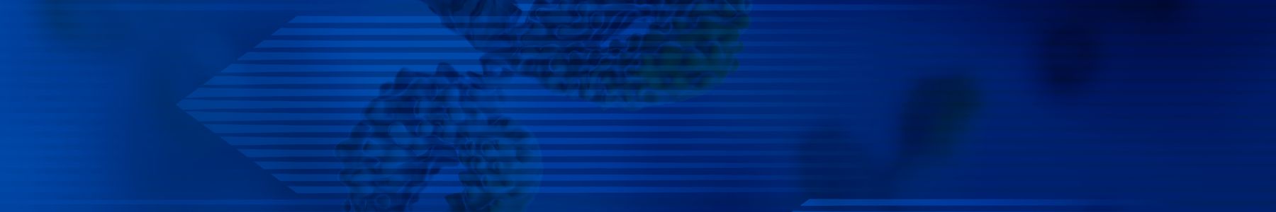 Abstract blue background with molecular structures symbolizing antibody research and innovation. 