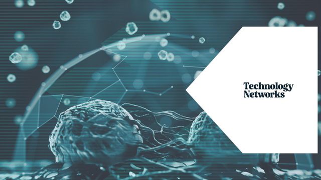 Blue scientific background with Cancer malignant cells showing cell-to-cell communication in Cancer  