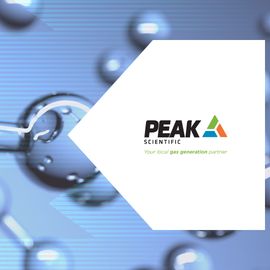 Abstract blue network illustration representing Gas Generators molecules. 