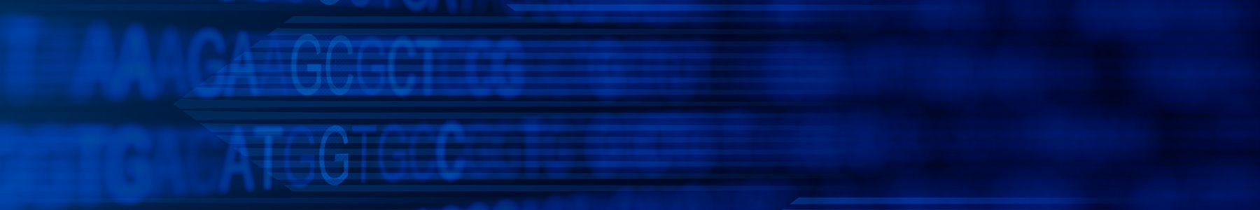 Blue Graphic with Nucleotide Sequence  