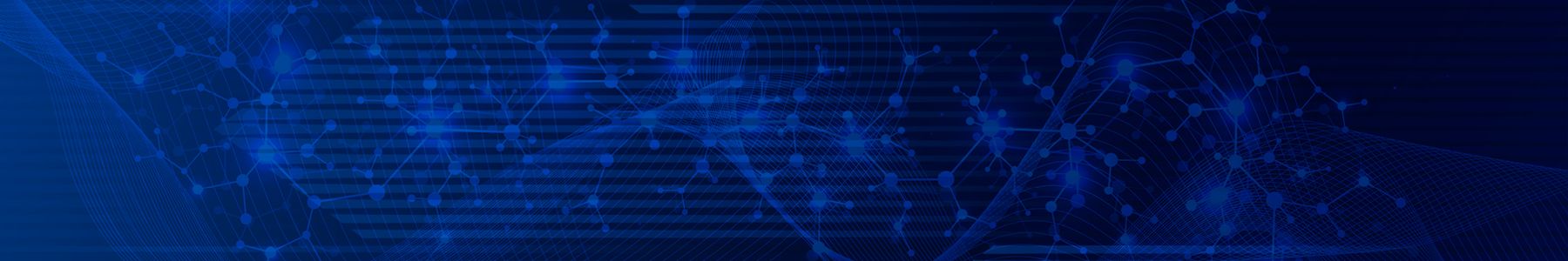 Abstract blue network illustration representing SCIEX image proteomics technology. 