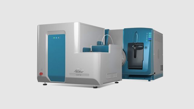 SCIEX Echo MS system with acoustic liquid handler connected to triple quadrupole mass spectrometer 