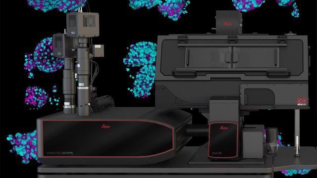 Viventis SCAPE system imaging cellular structures in 3D with high-speed microscopy. 