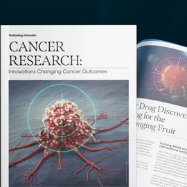 Targeted cancer cell illustration with crosshairs, representing advances in cancer research and precision therapies.