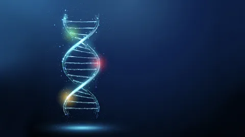 Illustration of a glowing DNA double helix representing elevated sensitivity for intact protein analysis.