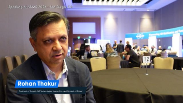 Rohan Thakur being interviewed at ASMS 2026. 