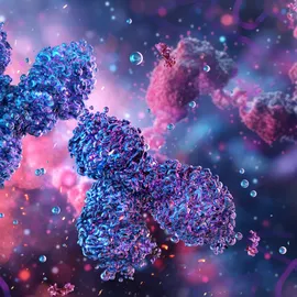 Illustration of antibody molecules for LC assay and impurity analysis in biopharmaceutical research.