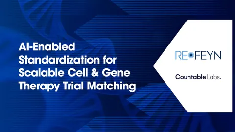 Blue scientific background featuring a stylized DNA double helix, with the title displayed prominently in the foreground