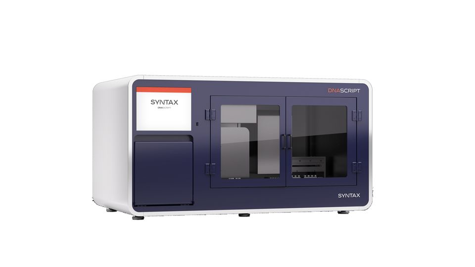 Syntax benchtop laboratory analyzer used for automated diagnostic testing and clinical laboratory analysis.