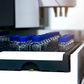Autosampler vials prepared for impurity analysis in aromatic solvents to support regulatory compliance.