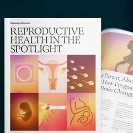 Reproductive health eBook featuring fertility, pregnancy, and contraception illustrations.