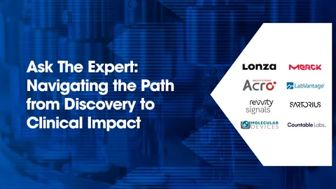 Promotional banner for Ask The Expert: Discovery to Clinical Impact