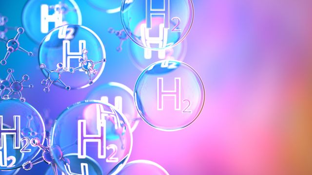 H₂ molecules and molecular structures. 
