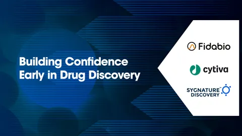 Abstract orange spheres for building confidence in early drug discovery.