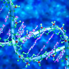 DNA strand illustrating oligonucleotide design and analytical characterization.