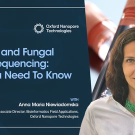 Anna Maria Niewiadomska next to her presentation title "Bacterial and Fungal Isolate Sequencing: What You Need To Know" 