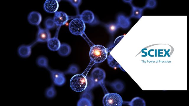 Purple Scientific Background with Molecules 