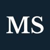 White letters "MS" on a navy background.