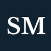 Initials SM in white on a black background.
